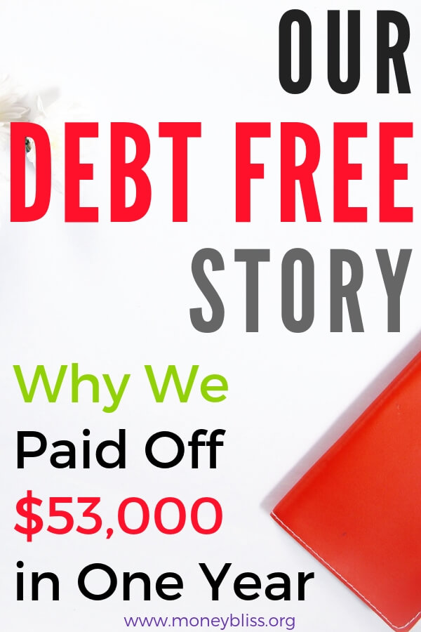 Understand why someone wants to pay off debt. Learn from our successful debt free story. Overcoming money obstacles to find financial freedom is a challenge, but worth the effort to paying off debt. #debt #debtfree #journey #learn #casestudy #finanicalfreedom #moneybliss