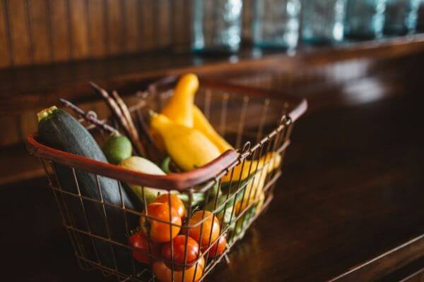 Picture of a food basket for fun things to do when your broke and be productive