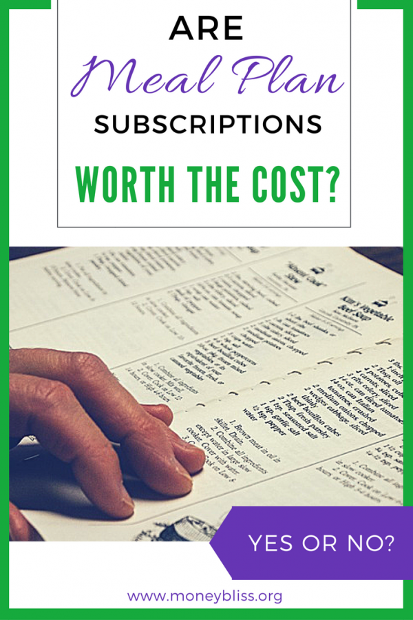 Are Meal Plan Subscriptions Worth the Cost? Money Bliss