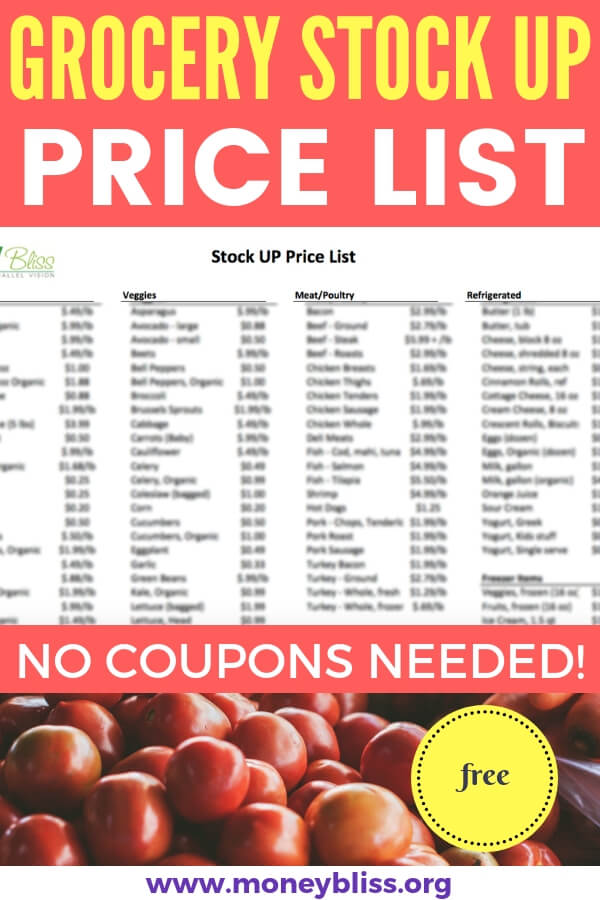 Grocery Stock UP List