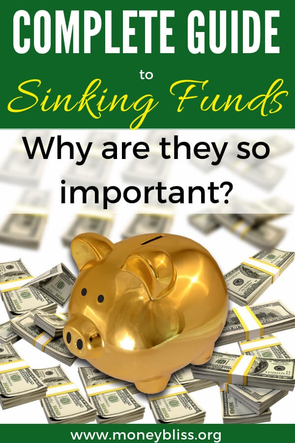Why are sinking funds so important? With this complete guide to sinking funds, learn how to save money and where to save money. Plenty of budget categories to help your personal finances. Grab our free budget template. #money #budget #moneybliss