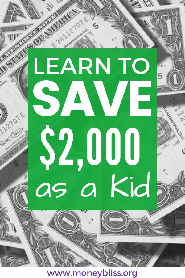 Seriously? Learn to save $2,000 as a kid. Join the Kids Save Age Challenge! Simple ways to teach children how to save. Teach kids to save money. What are ways to save money. Importance of saving money for kids. Save money challenge kids.