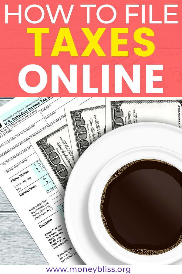 Learn how to file taxes online with free products. Get tips on how to organize paper clutter and the best ways to file to get the maximum refund money due to you. #taxtime #moneybliss