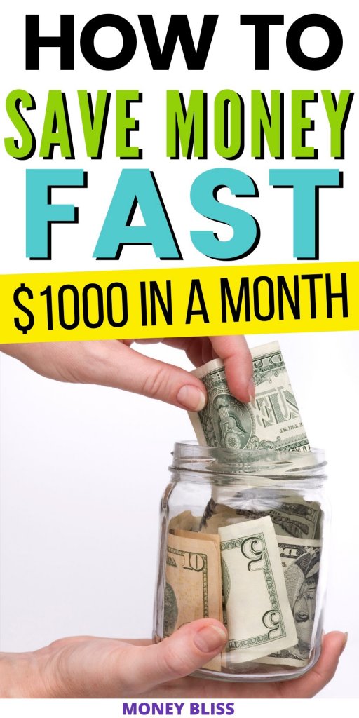 Need to save money fast. Use these simple tips and tricks to improve your budget. Find extra cash and stop living paycheck to paycheck. Find plenty of ideas and not all of them include frugal living. | Money Bliss #savemoney #income #moneybliss