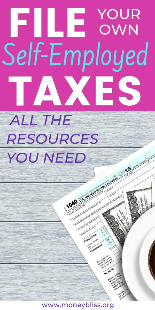 Tips to file self employed taxes. Perfect for small businesses and bloggers. Understand deductions and how the tax law changes affect your money owed. #biztips #tax #moneybliss