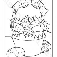 Easter Basket Coloring page