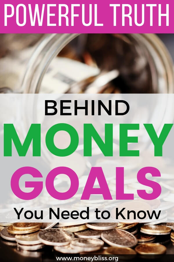 Money goals led to wealth. Learn the powerful truth of savings to live the happy life of your dreams. Setting the future and set personal financial goals. Create a money vision board.