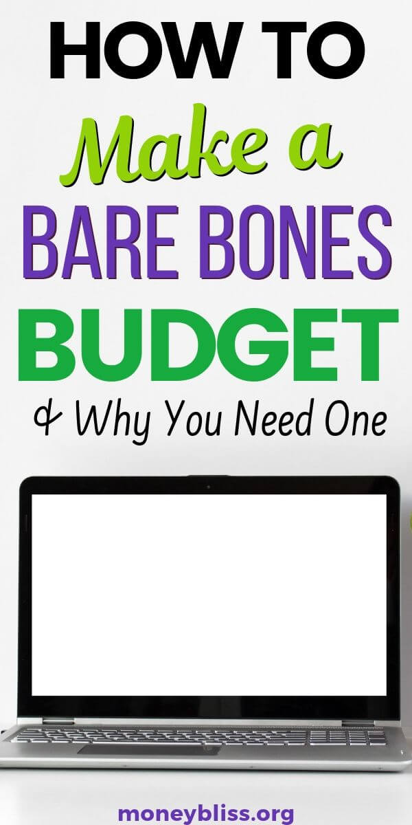 This is how I learned to make a bare bones budget. Stop overspending money, get out of debt, increase your savings percentage. Improve your finances with these free printables and worksheets.