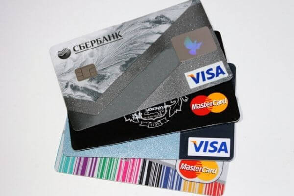 Picture of credit cards.