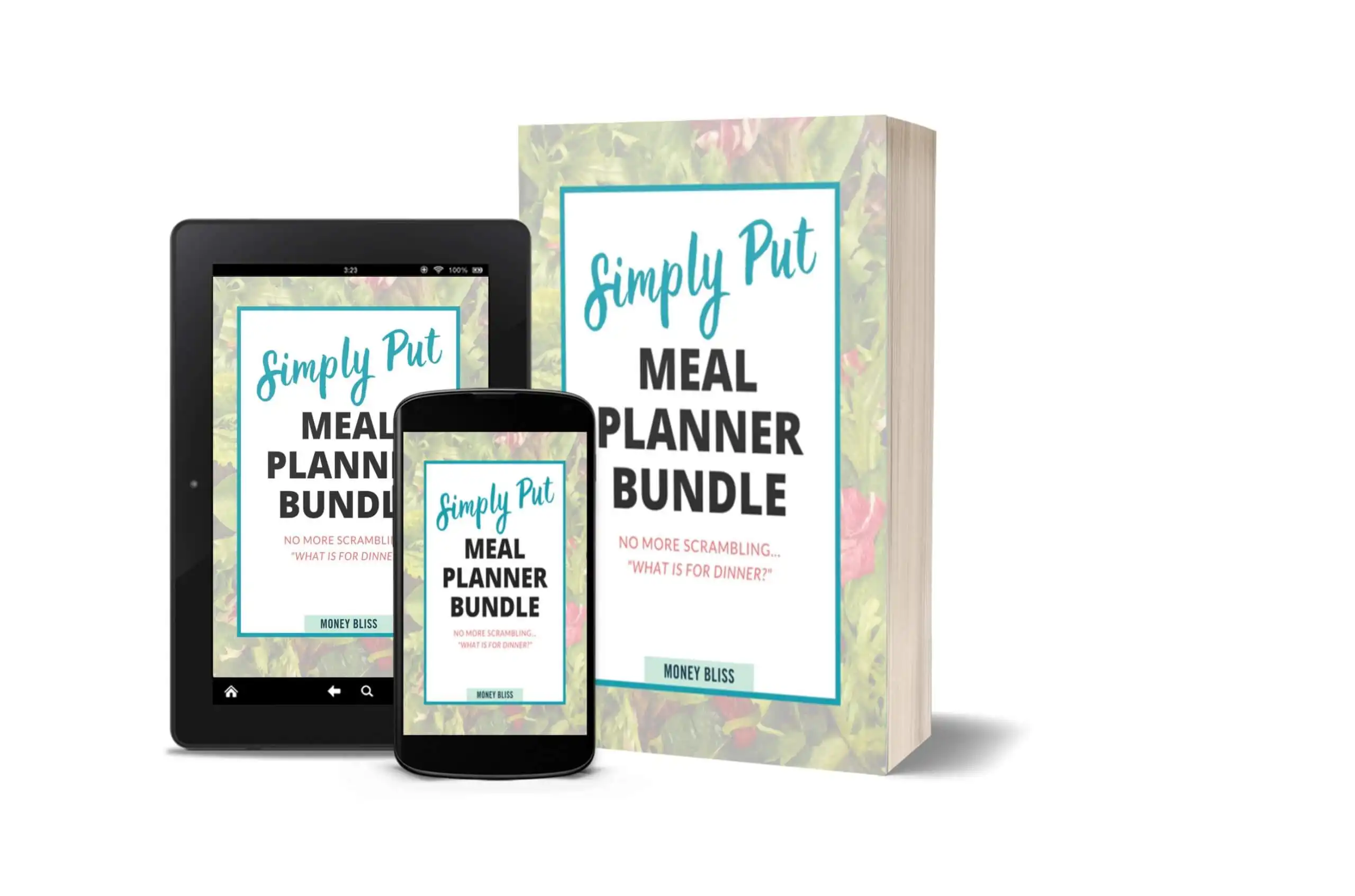 Meal Planner Printables and Editable Spreadsheets Bundle