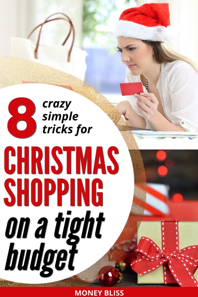 Christmas shopping on a budget. Learn these crazy simple money saving tips for Christmas gifts. When you are living paycheck to paycheck, you need have Christmas on a tight budget. Stay debt free and still create magical presents, meals, decoration, and DIY crafts.