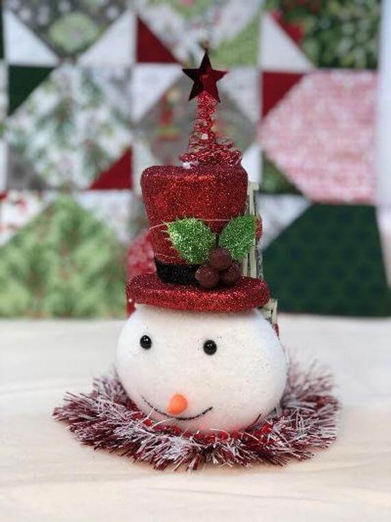 Snowman Money Mini Money Cake