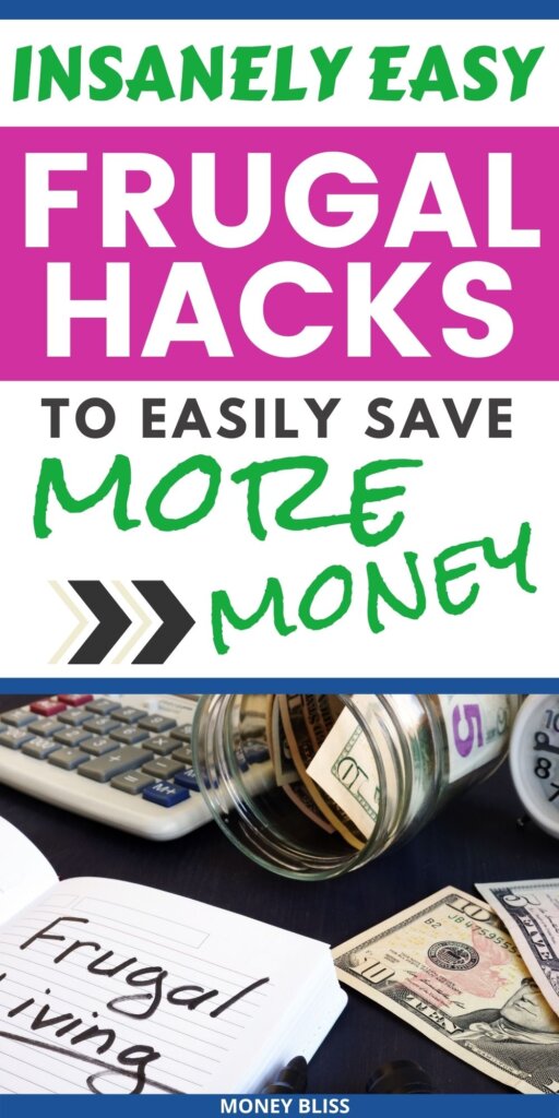 Try these easy frugal life hacks to save money. This is how to be frugal. I learned to change my spending habits and lifestyle. Now, I am debt free and starting to build wealth. Click here to learn how.