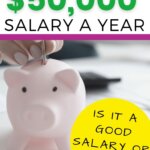$50,000 a year is how much an hour? Learn how much your 50k salary is hourly. Plus find a 50000 salary budget to live the lifestyle you want. Find out how much you make hourly, daily, weekly, biweekly and monthly. This post from Money Bliss covers single person as well as a family. Is $50k a good salary? Click here and find out.
