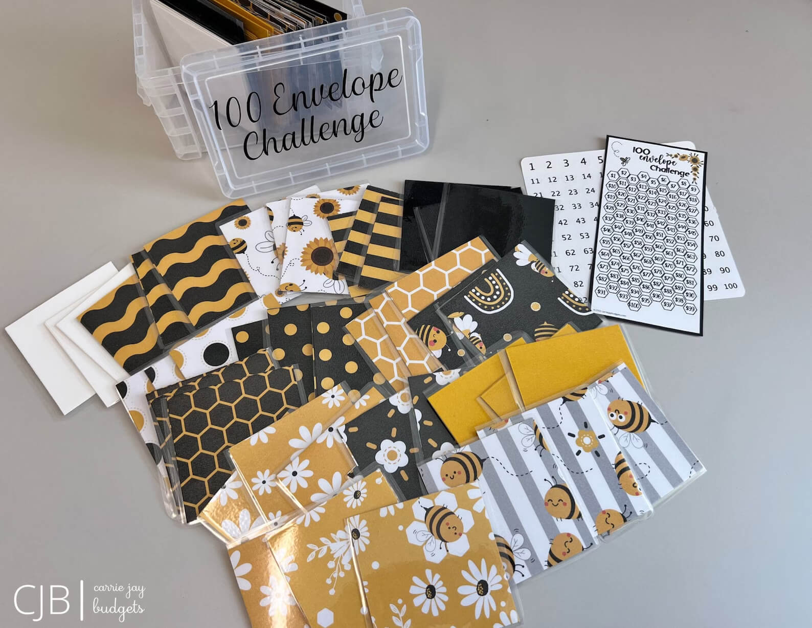 100 Envelope Challenge Box Money Saving Challenge – Etsy