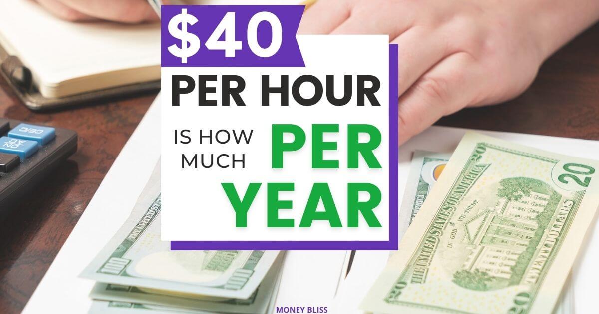 $40 an Hour is How Much a Year as Annual Income