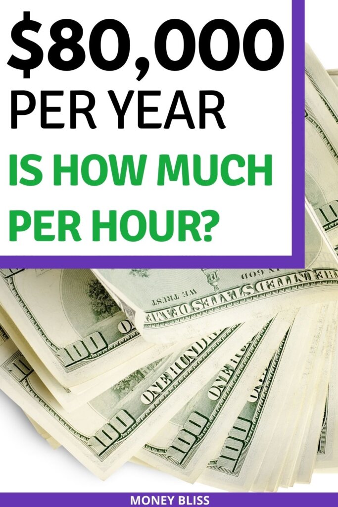 $80,000 a year is how much an hour? Learn how much your 80k salary is hourly. Plus find a 80000 salary budget to live the lifestyle you want.