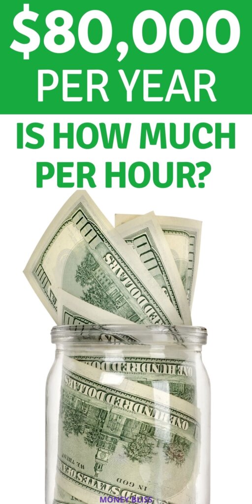 hourly pay for 80000 a year