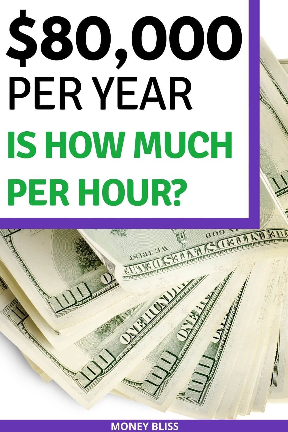 hourly pay for 80000 a year