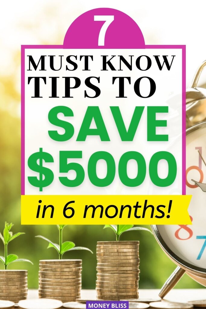 Save 5000 in 6 months or more by following these easy, useful tips. You’ll learn how to get started investing your savings, get a head start on saving for retirement, and get suggestions for what you can do to save even more money.