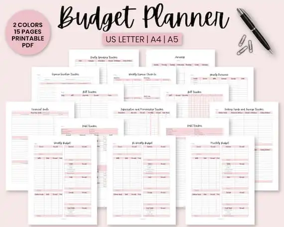 Budget Planner Printable Finance Planner Bi-weekly Budget