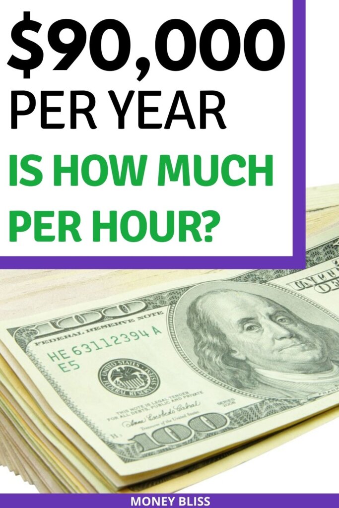 $90,000 a year is how much an hour? Learn how much your 90k salary is hourly. Plus find a 90000 salary budget to live the lifestyle you want.