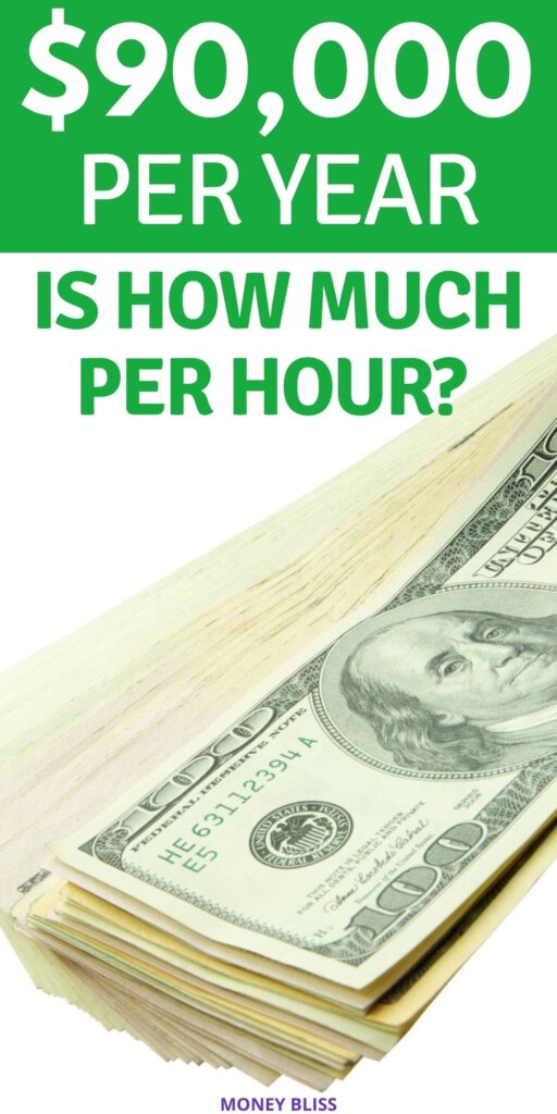 $90,000 a year is how much an hour? Learn how much your 90k salary is hourly. Plus find a 90000 salary budget to live the lifestyle you want.