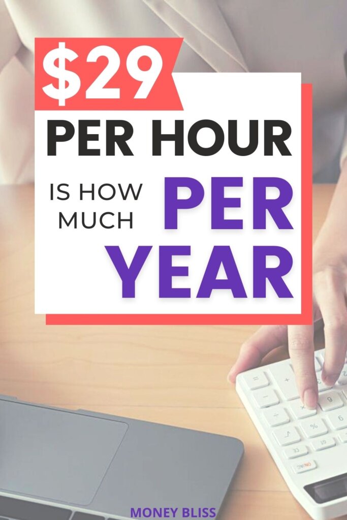 An important money management skills to know. Learn what 29 an hour is how much a year, month, and day. Plus tips on how to make more money!