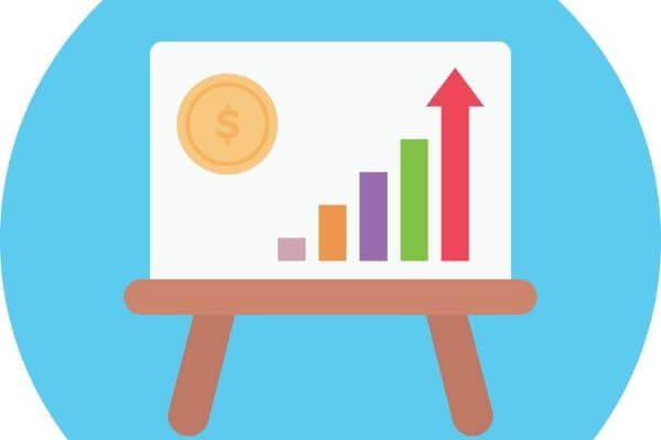 Picture of increasing net worth from the best investing books