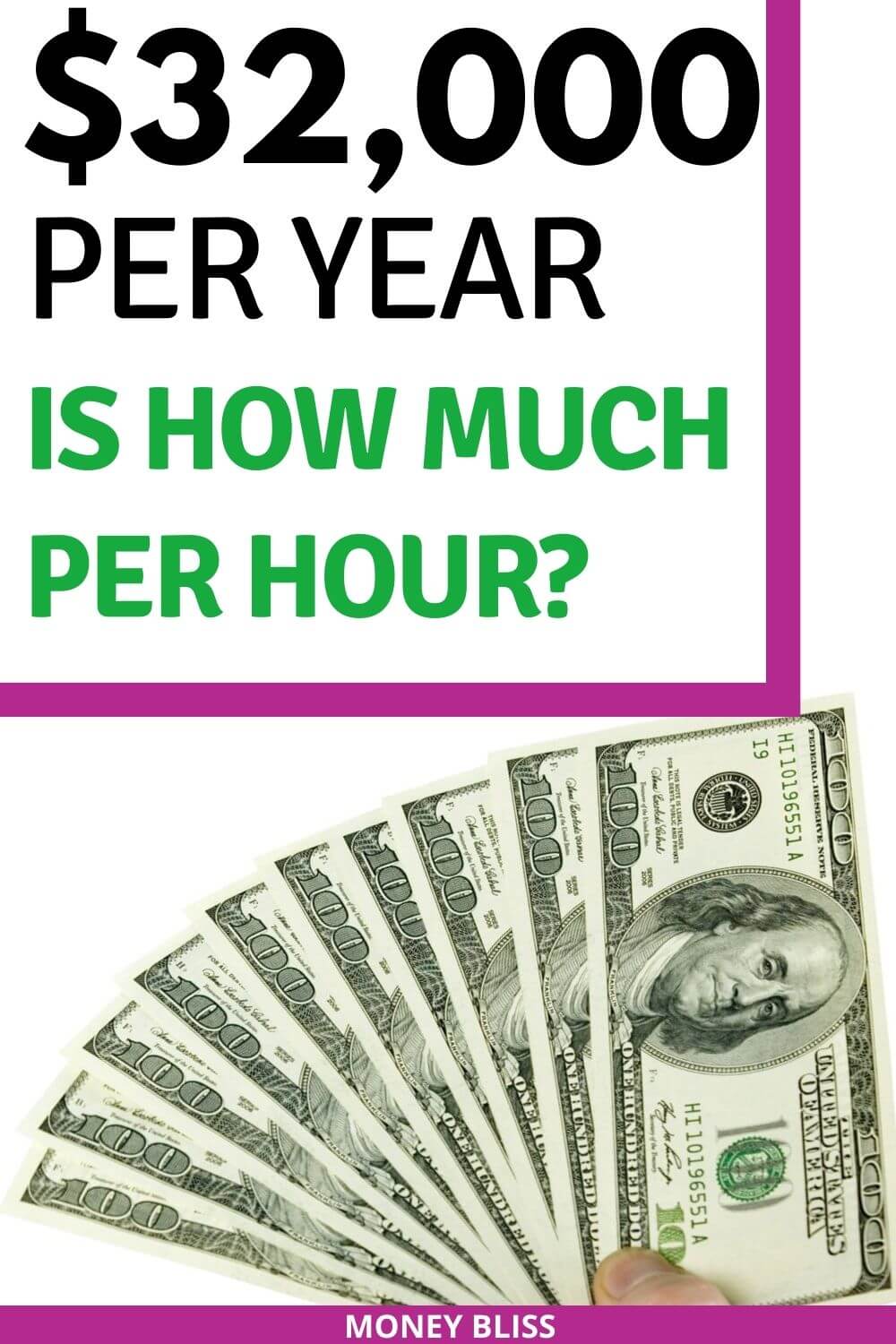  32000 A Year Is How Much An Hour Livable Salary Of No Money Bliss