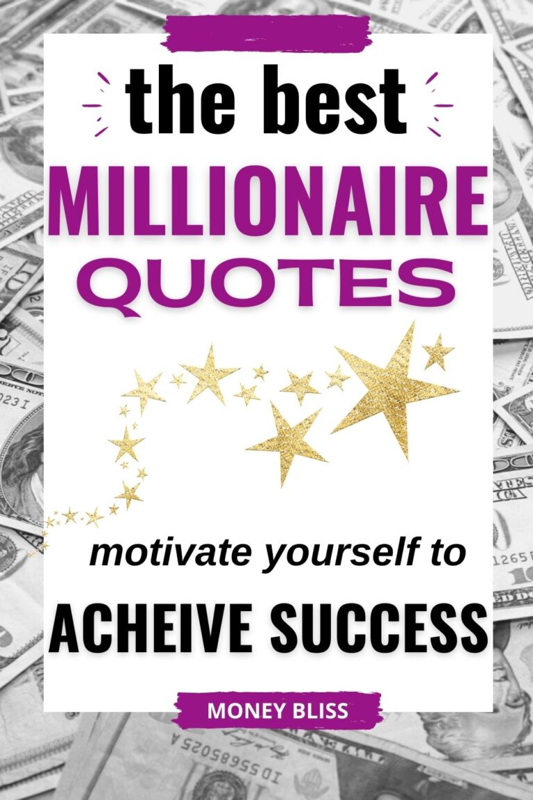 Millionaire Quotes: Motivate Yourself to Achieve Success
