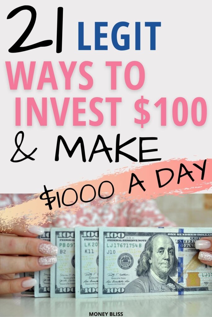 Learn how to invest $100 and make $1000 a day using these proven strategies. Find out the best ways to invest 100 dollars. Many from the comfort of your own home.