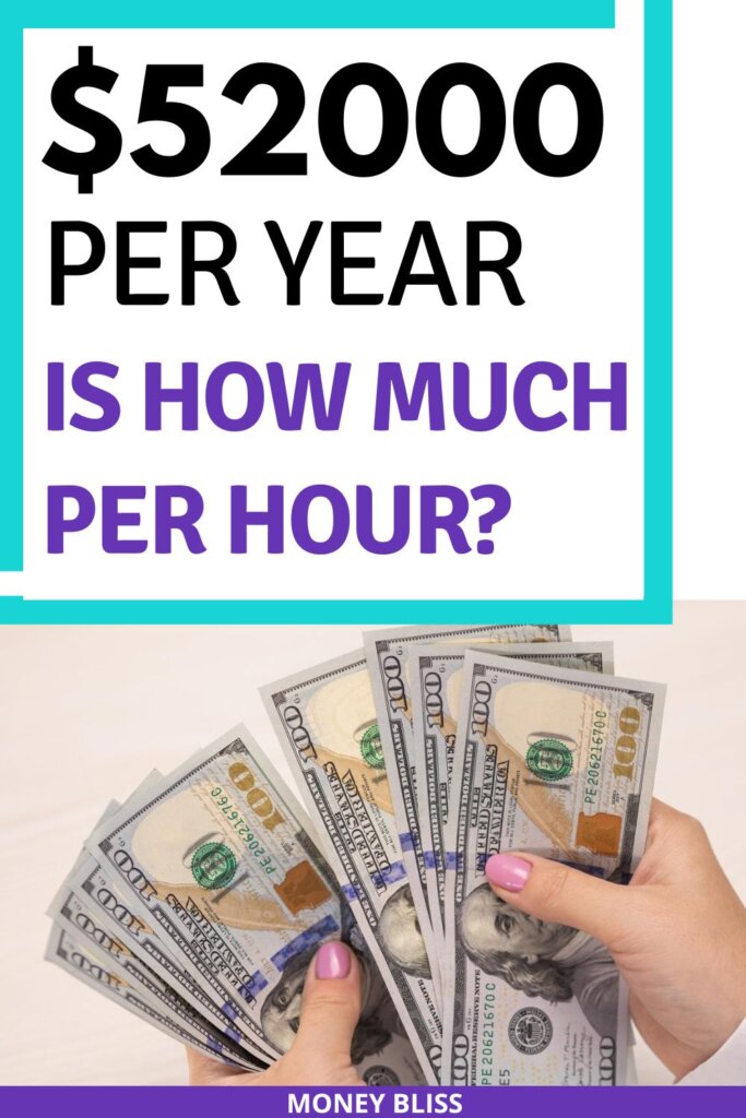 $52000 a year is how much an hour? Learn how much your 52k salary is hourly. Plus find a 52000 salary budget to live the lifestyle you want.