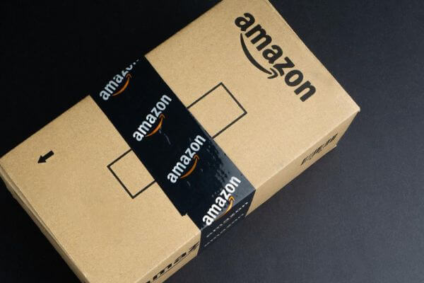 Picture of an Amazon package for does Amazon deliver on weekends.
