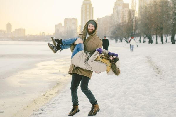 Picture of a couple for things to do on Christmas day for adults.