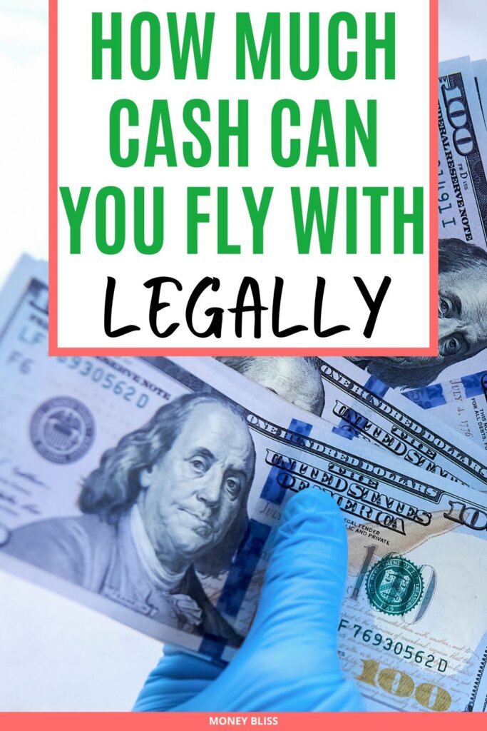 How much can I carry money on a plane?