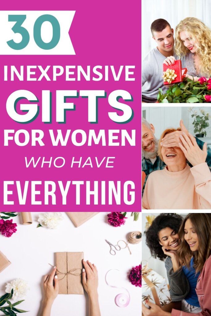 Trying to come up with some great inexpensive gifts for the woman who has everything? This gift idea guide has you covered. We scoured and found 30 affordable, thoughtful and unique gifts that will make her happy!
