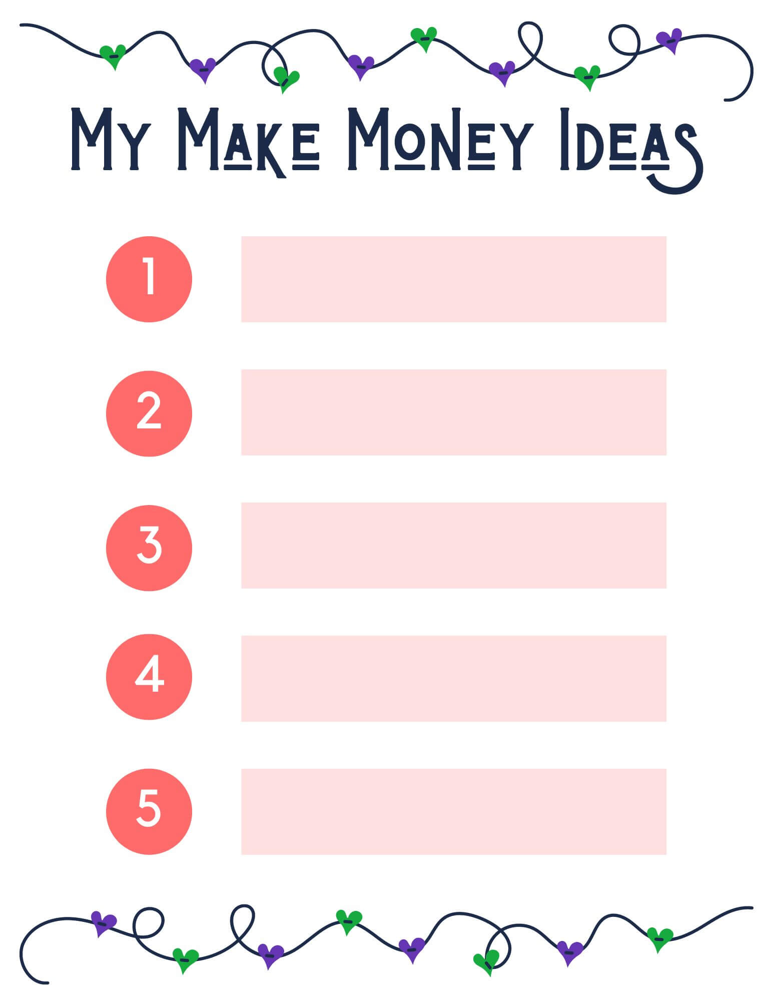 Make Money Idea List