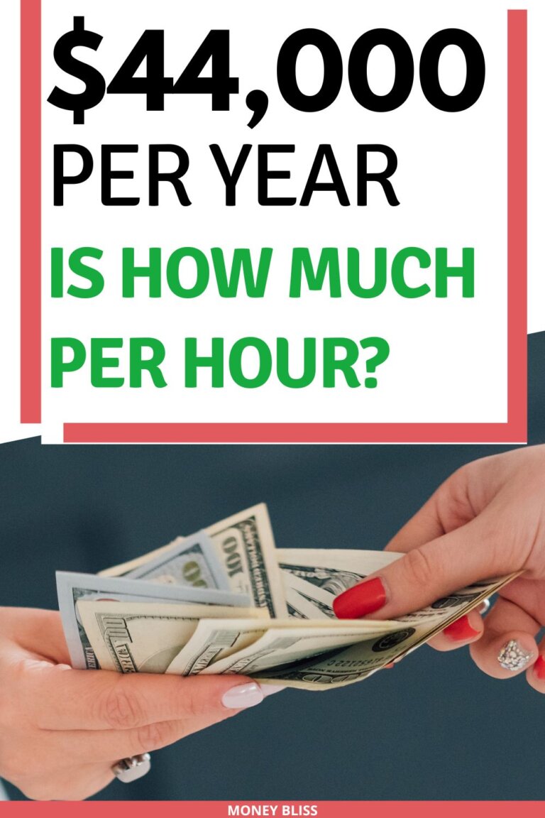 $44000 a Year is How Much an Hour? Good Salary to Live On?