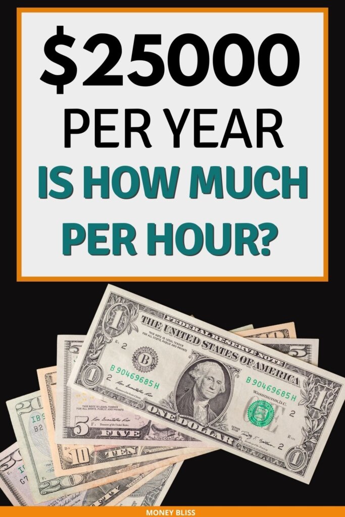 $25000 a year is how much an hour? Learn how much your 25k salary is hourly. Plus find a 25000 salary budget to live the lifestyle you want.