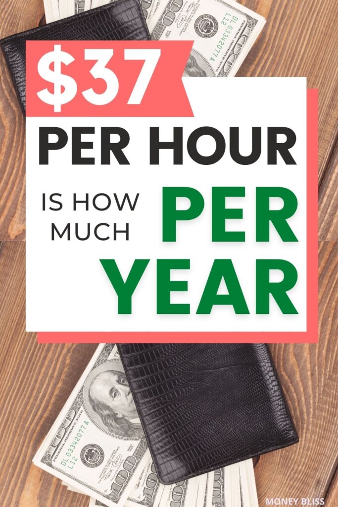 How much is 37 dollars an hour annually? Learn what 37 an hour is how much a year, month, and day. Plus tips on how to live on $37 an hour! This wage will improve your finances.
