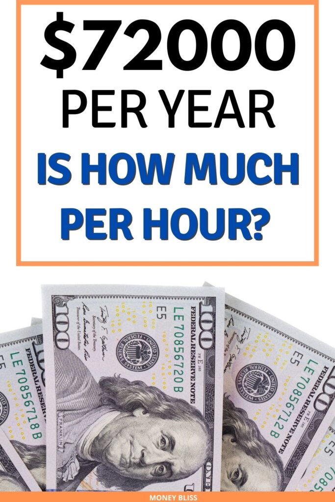 $72000 a year is how much an hour? Learn how much your 72k salary is hourly. Plus find a 72000 salary budget to live the lifestyle you want.
