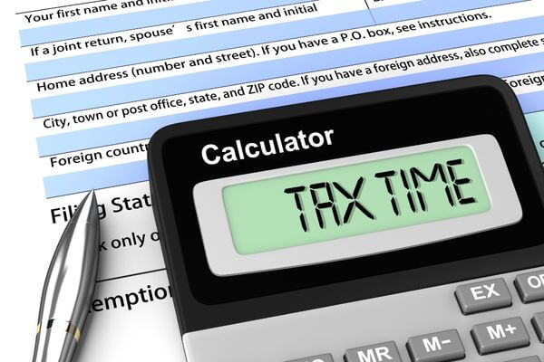 Picture of a calculator that shows tax time for what do I file if I have no income.