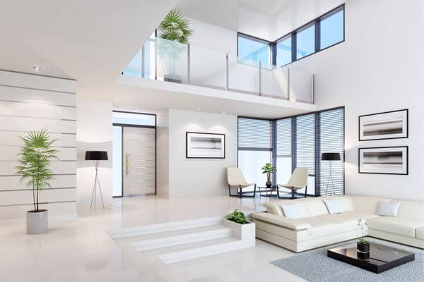 Picture of the inside of a penthouse.