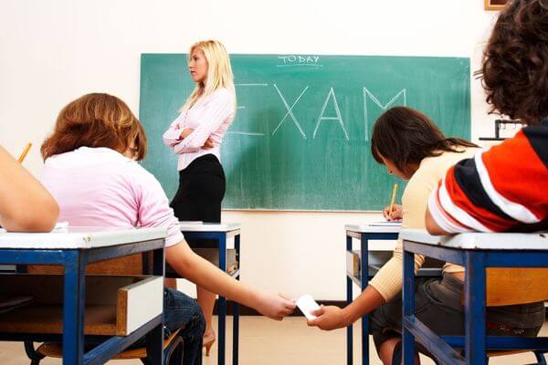 Picture of an exam taking place.