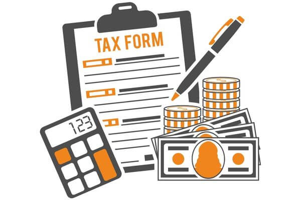 Graphic of tax forms and money for will the IRS catch a missing w-2.