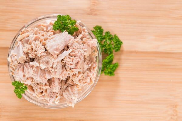 Picture of canned tuna fish.