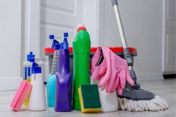 Picture of cleaning supplies