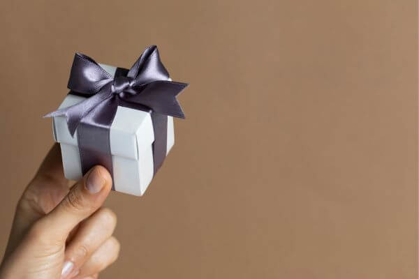 Picture of a small present for ideas for small gifts.