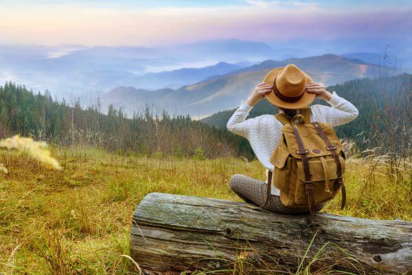 Picture of a lady in the wilderness for the best life changing books for personal development.